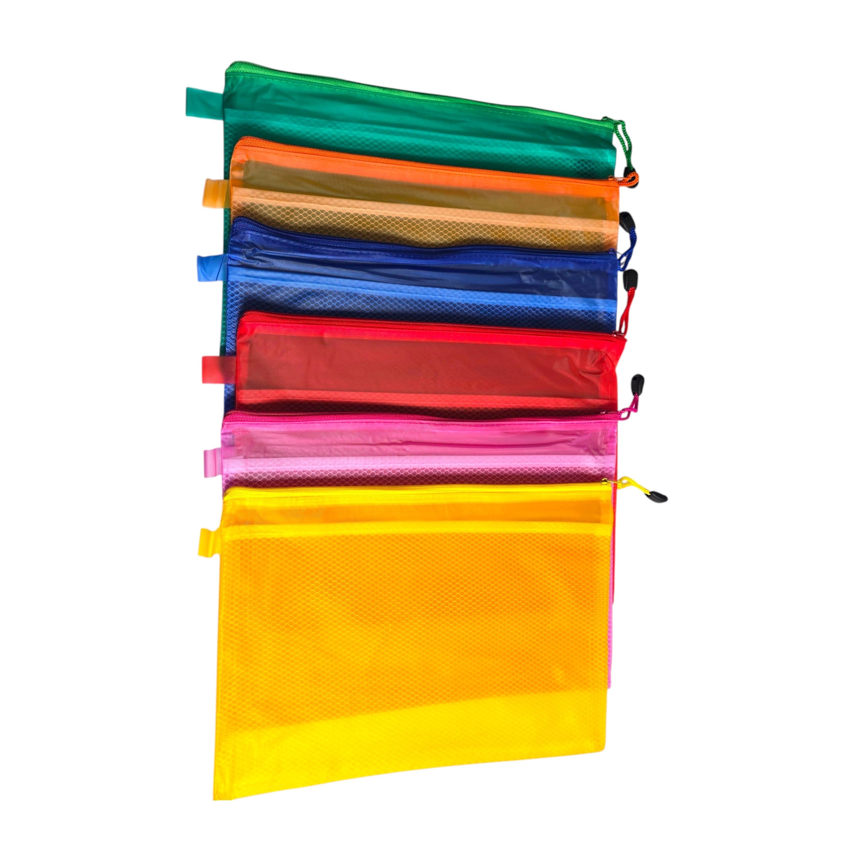 A4 Mesh Zipper Document Bag