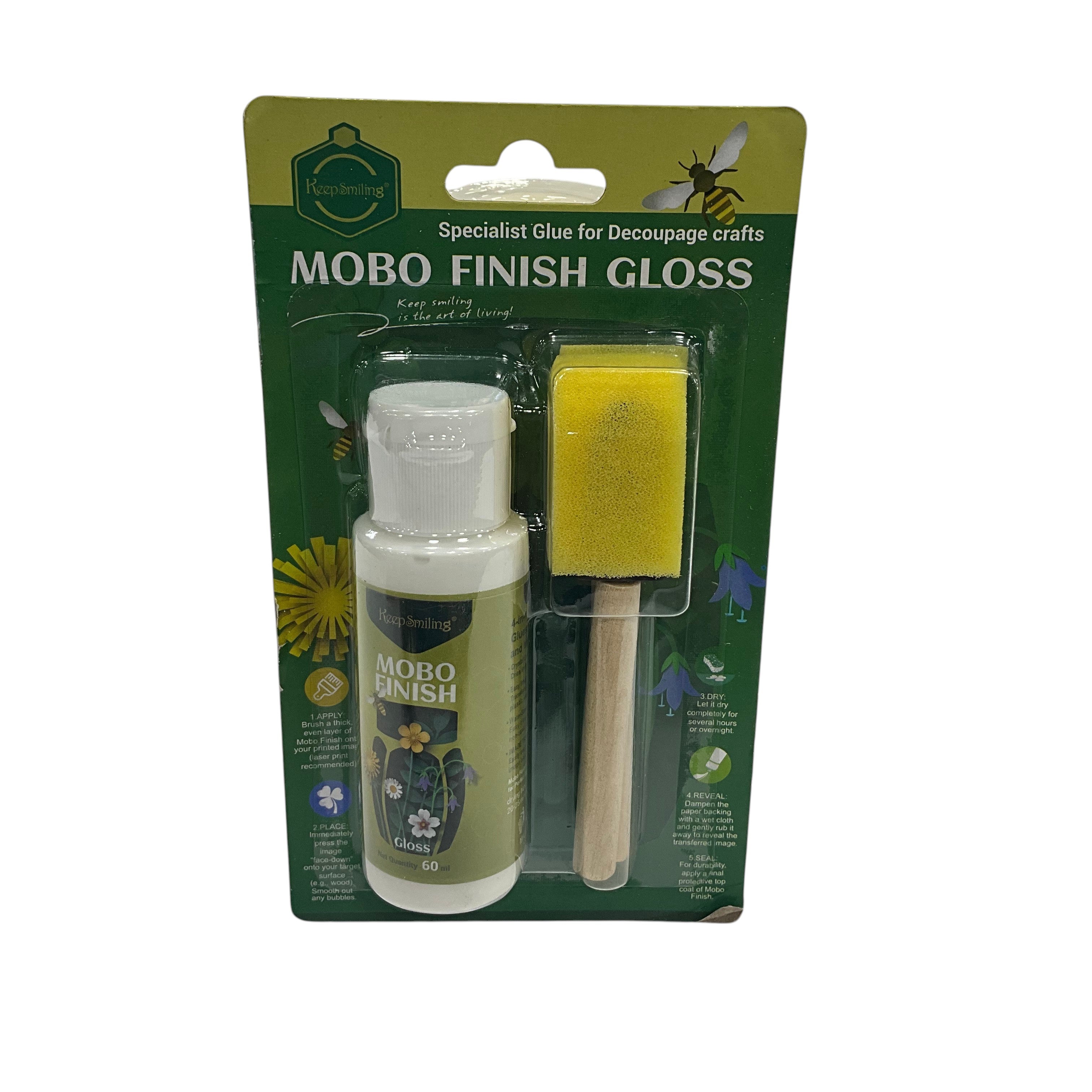 Mobo Finish Gloss Decoupage Glue Set