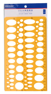 25cm Oval Template Ruler
