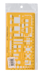Furniture Template 1:100 Scale Ruler
