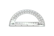 Transparent Half Circle Protractor 180°