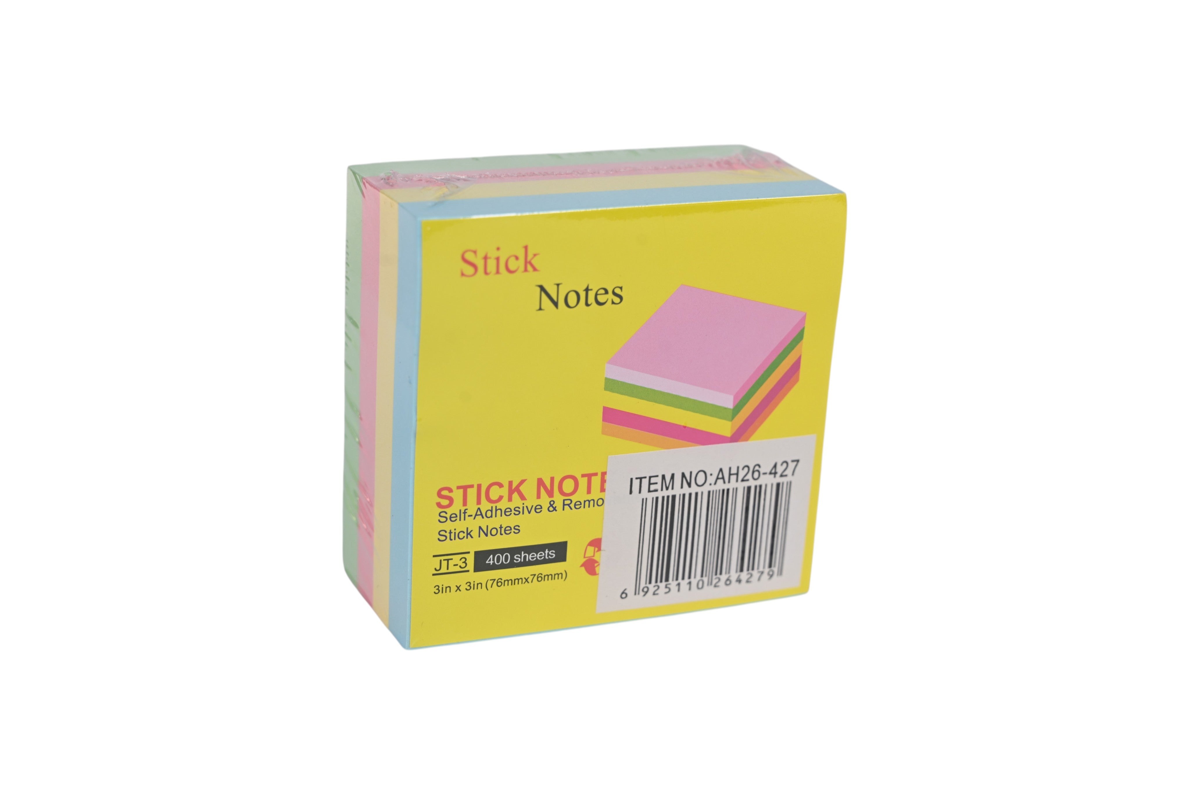 Pastel Sticky Notes Cube Pad