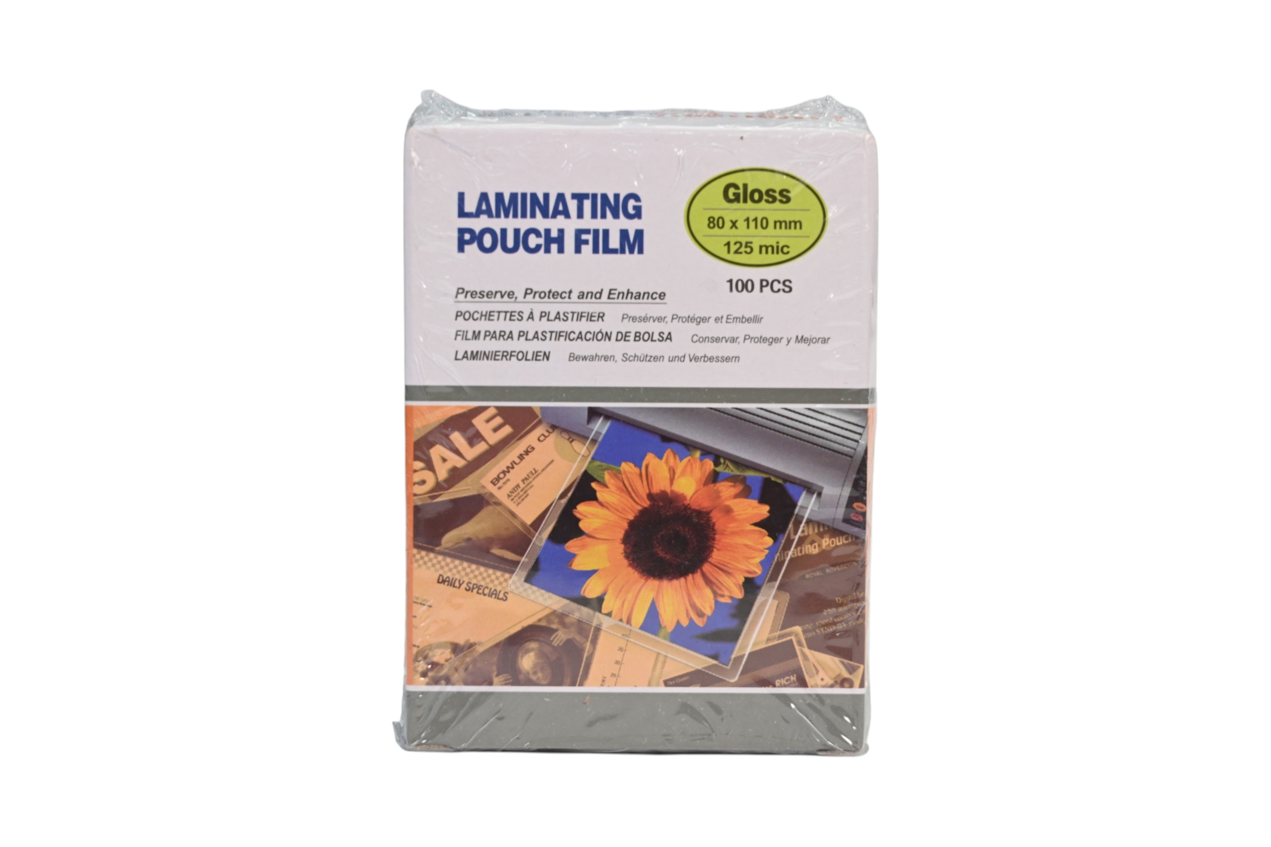 Laminating Pouch Film 125 Microns 100 Sheets