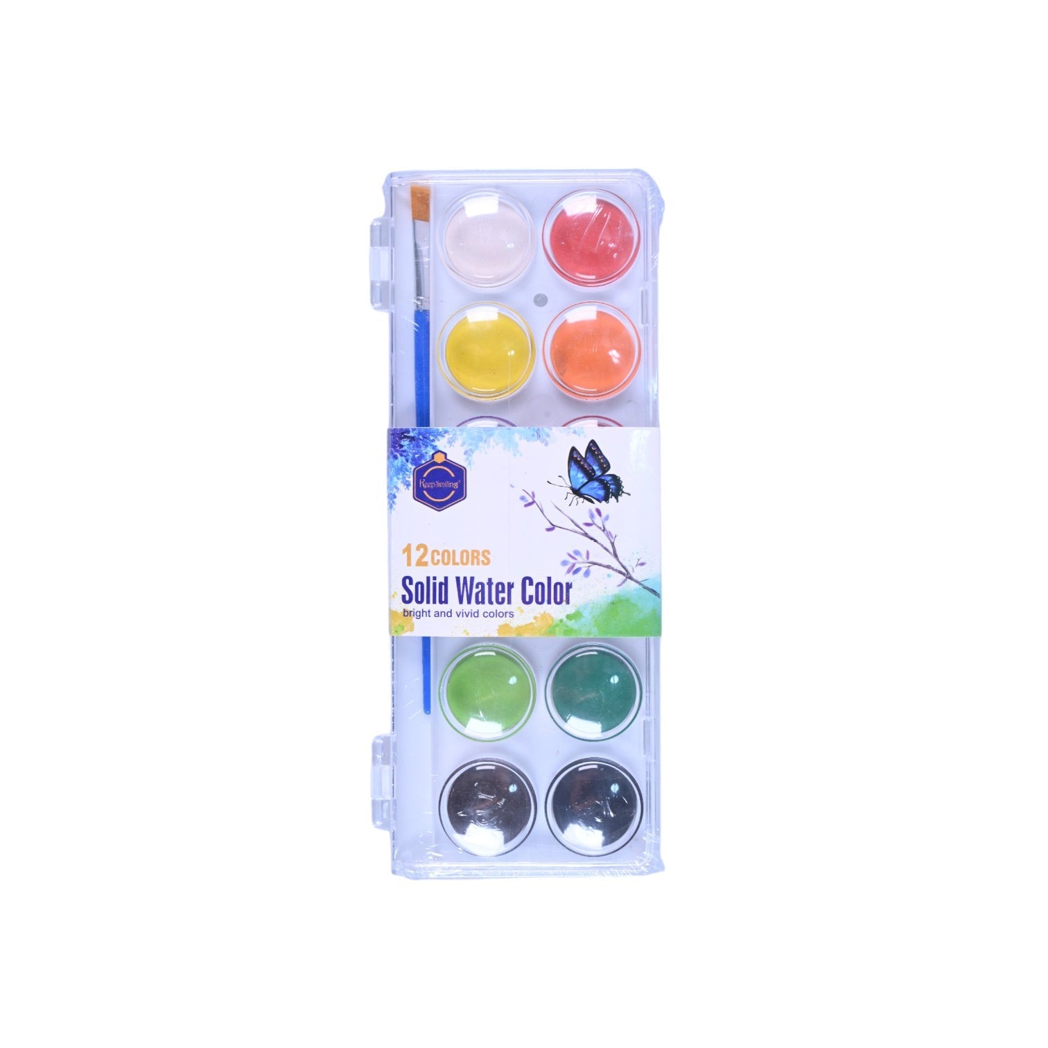 Keep Smiling Round Watercolor Set