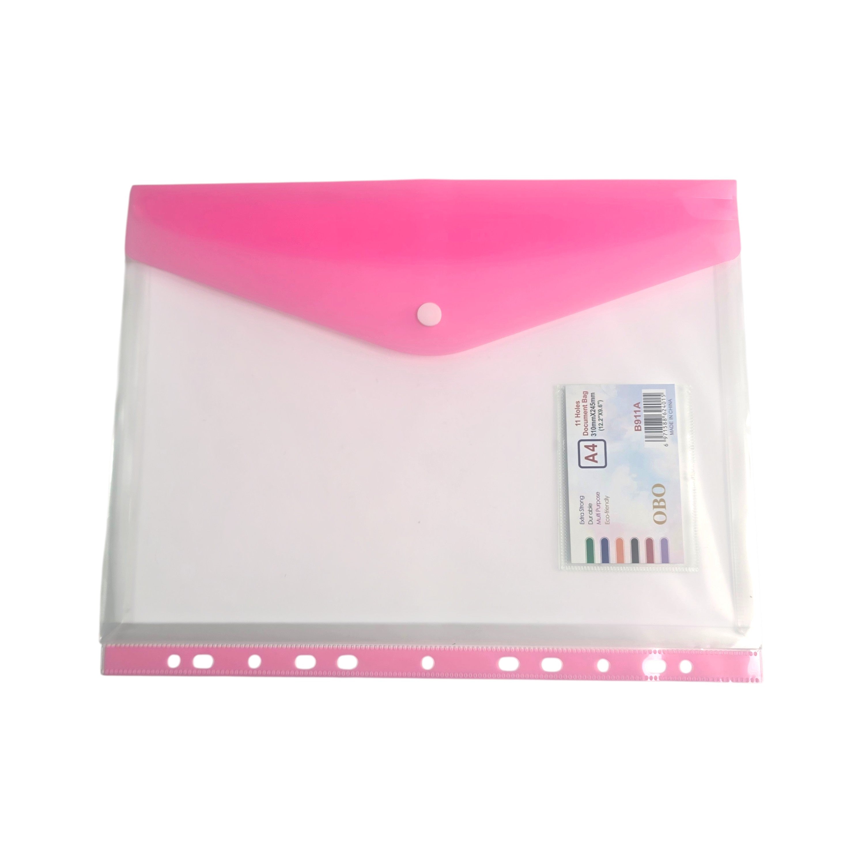 A4 Snap Button Document Envelope