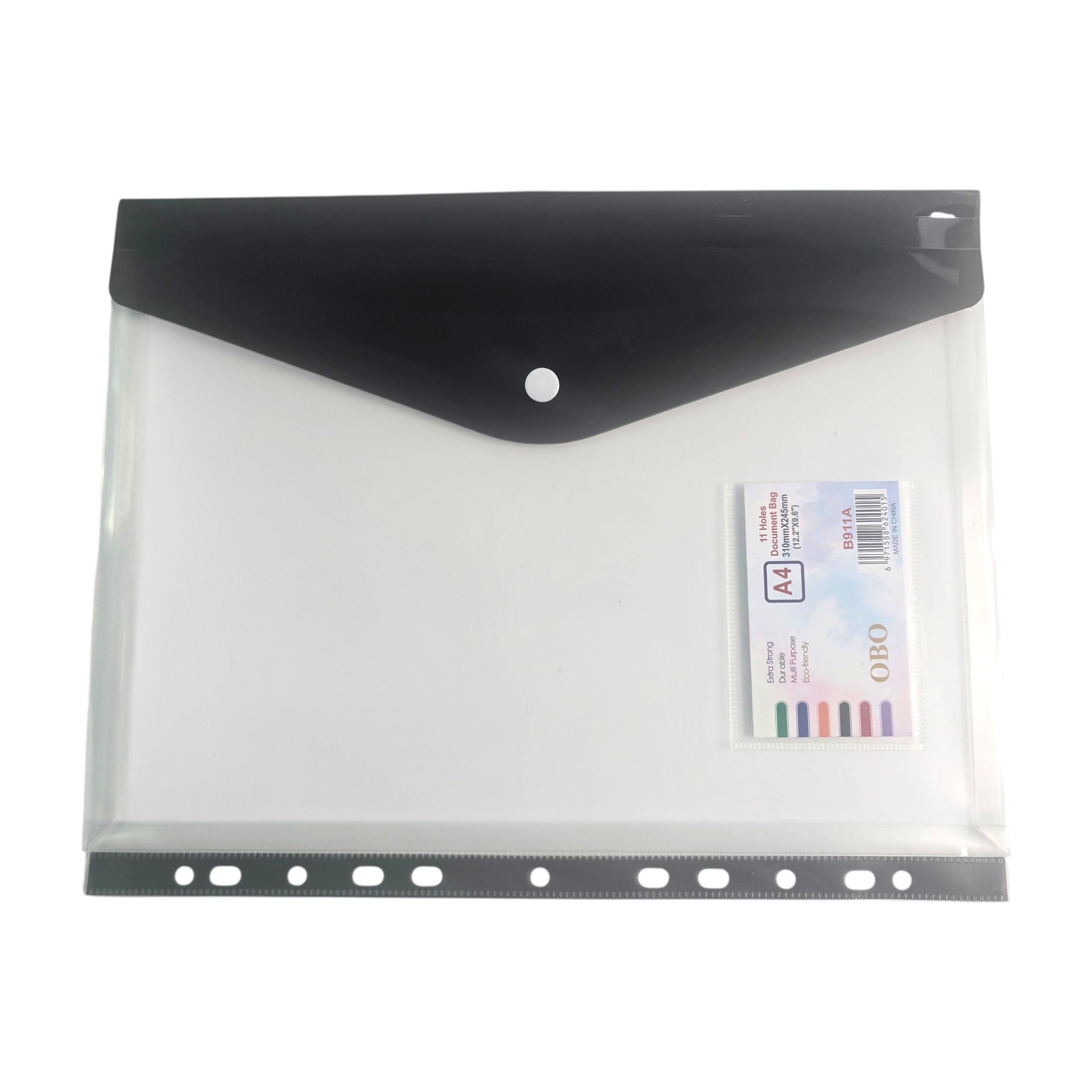 A4 Snap Button Document Envelope