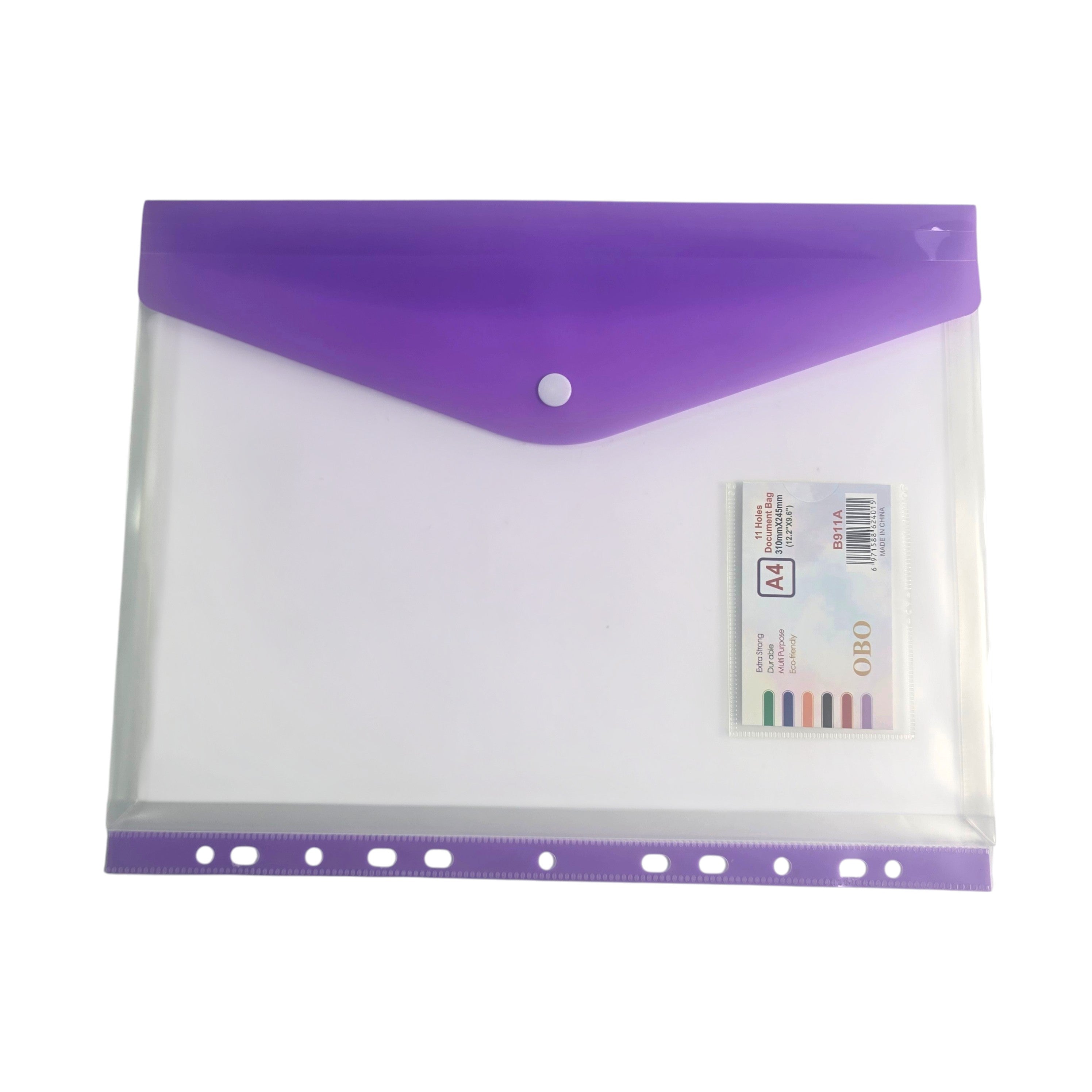 A4 Snap Button Document Envelope