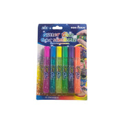 Glitter Glue Pens Neon Colors Set 6pcs