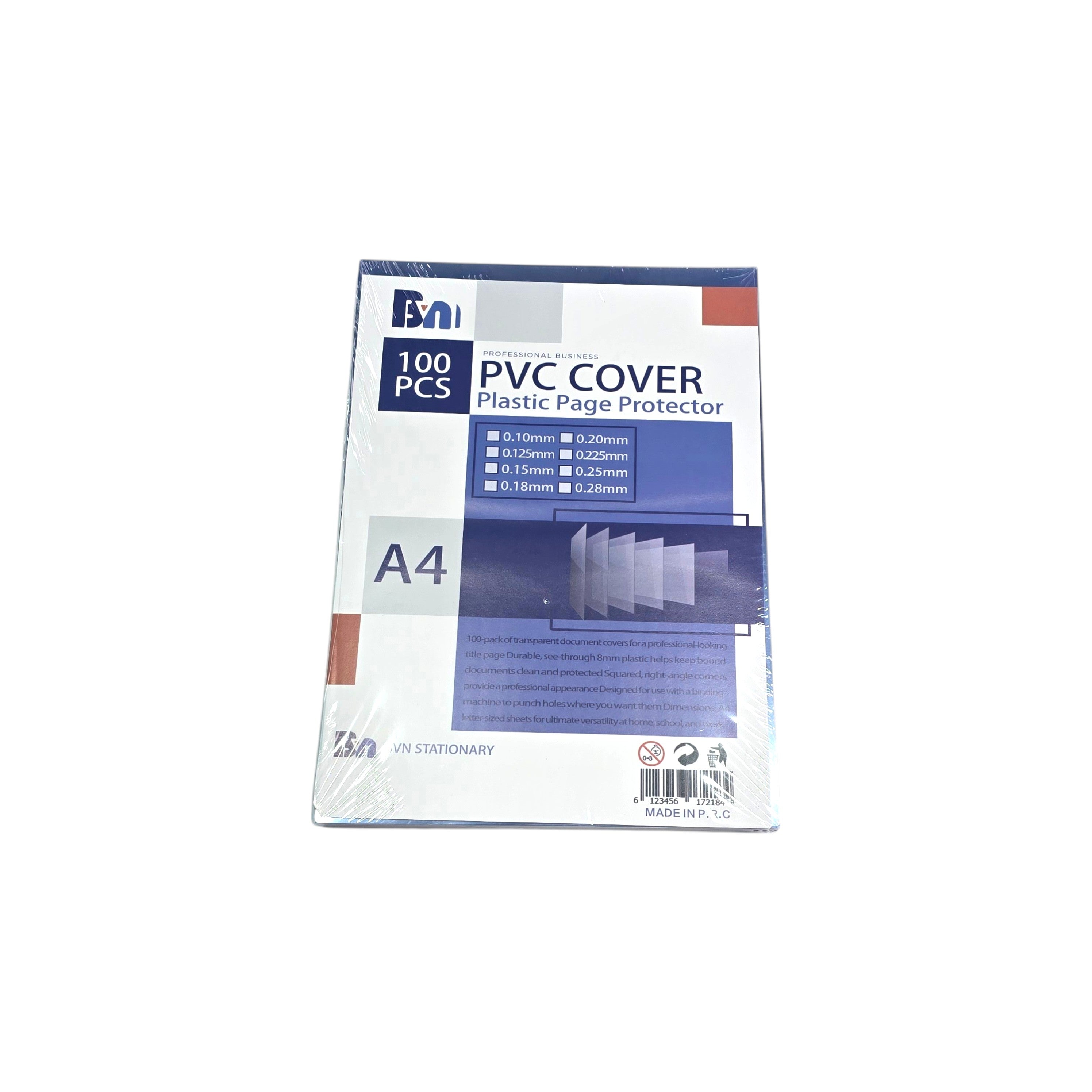 PVC Cover Sheet – 100PCS
