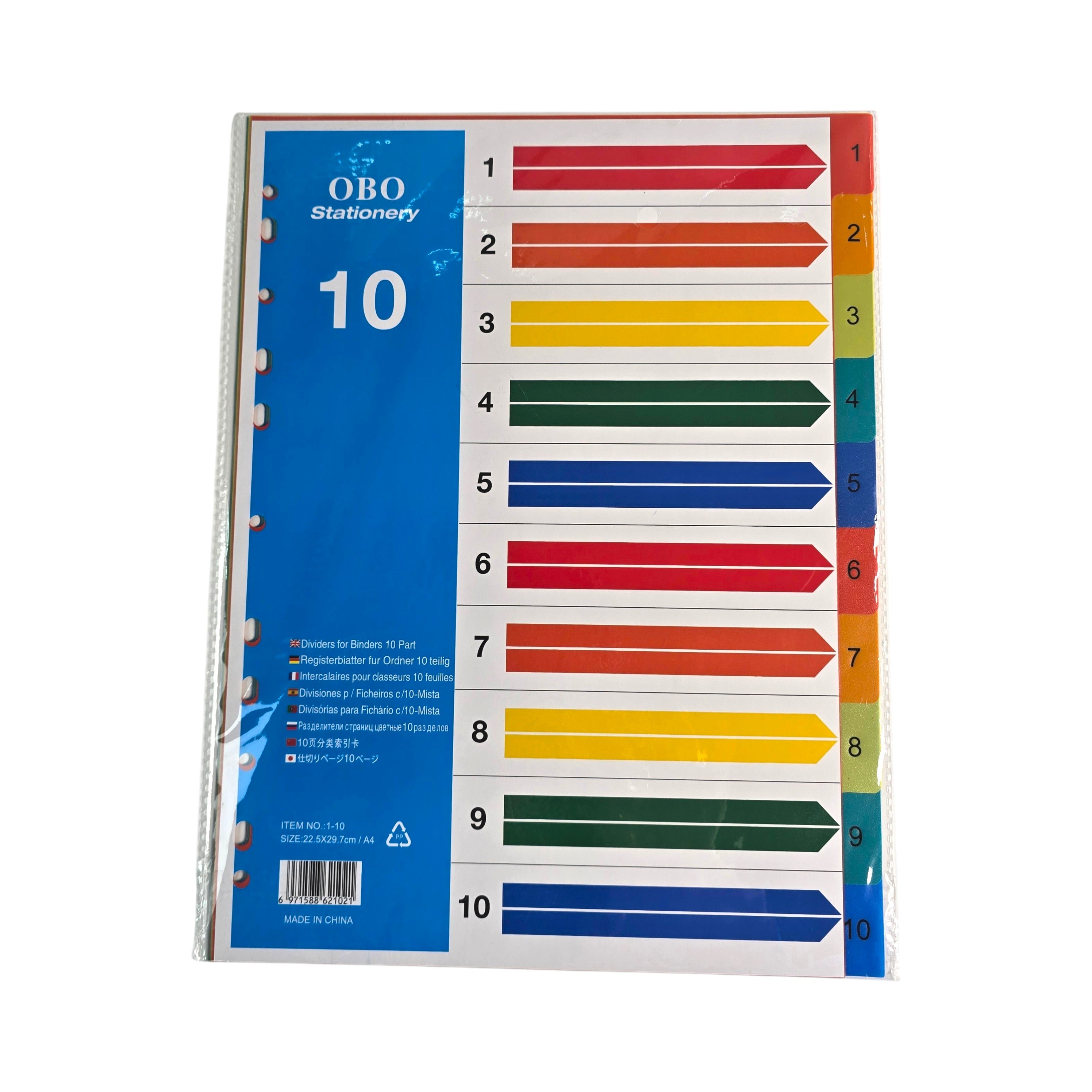 Deluxe A4 Colored Index Divider