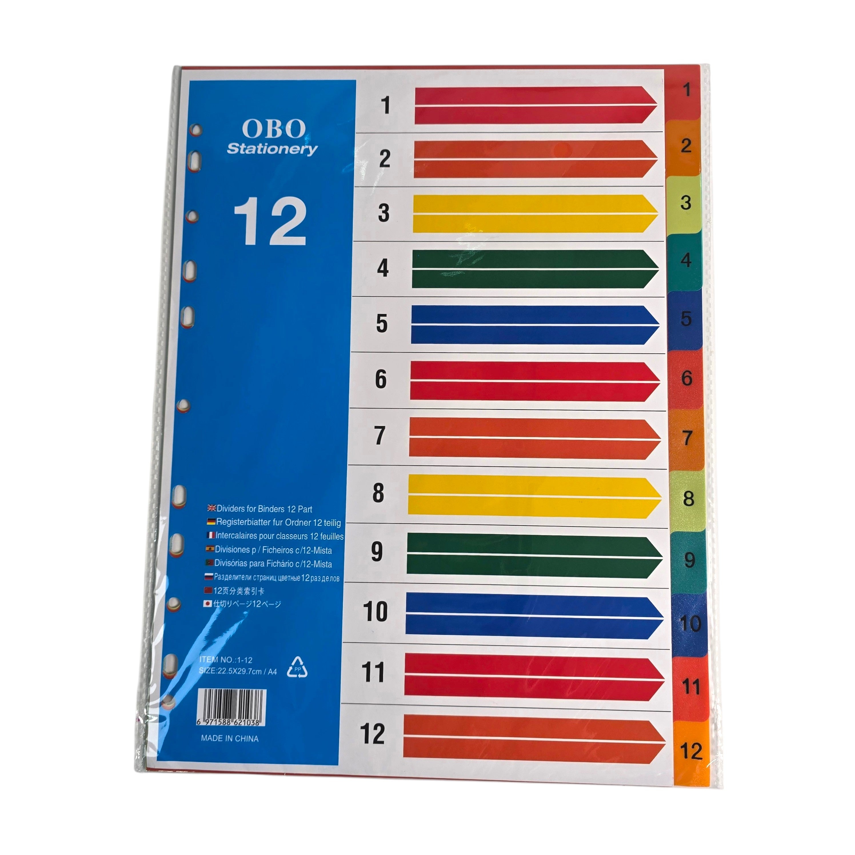Deluxe A4 Colored Index Divider