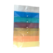 A4 Transparent Grid Snap Button Envelope