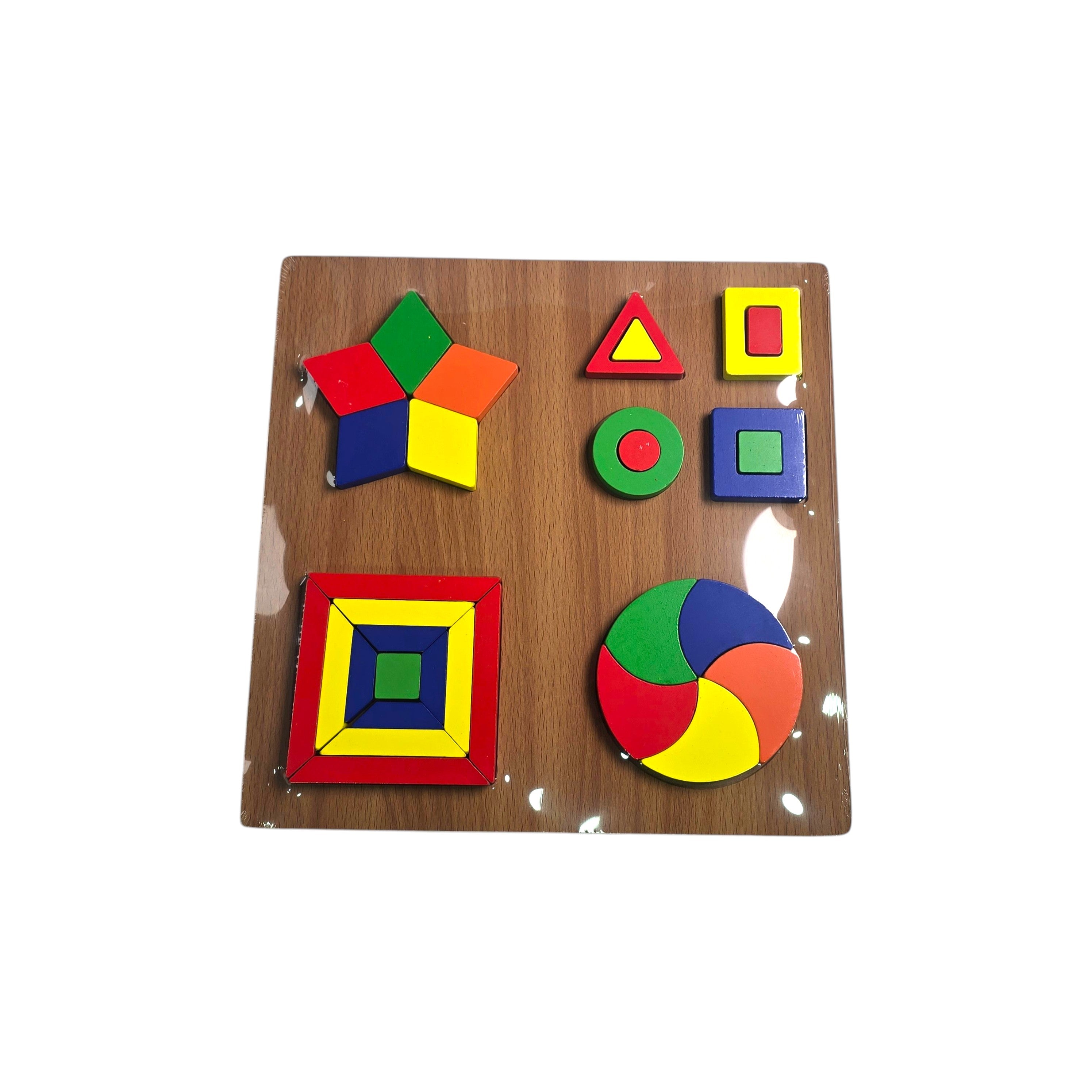 Wooden Shape Puzzle Board Set