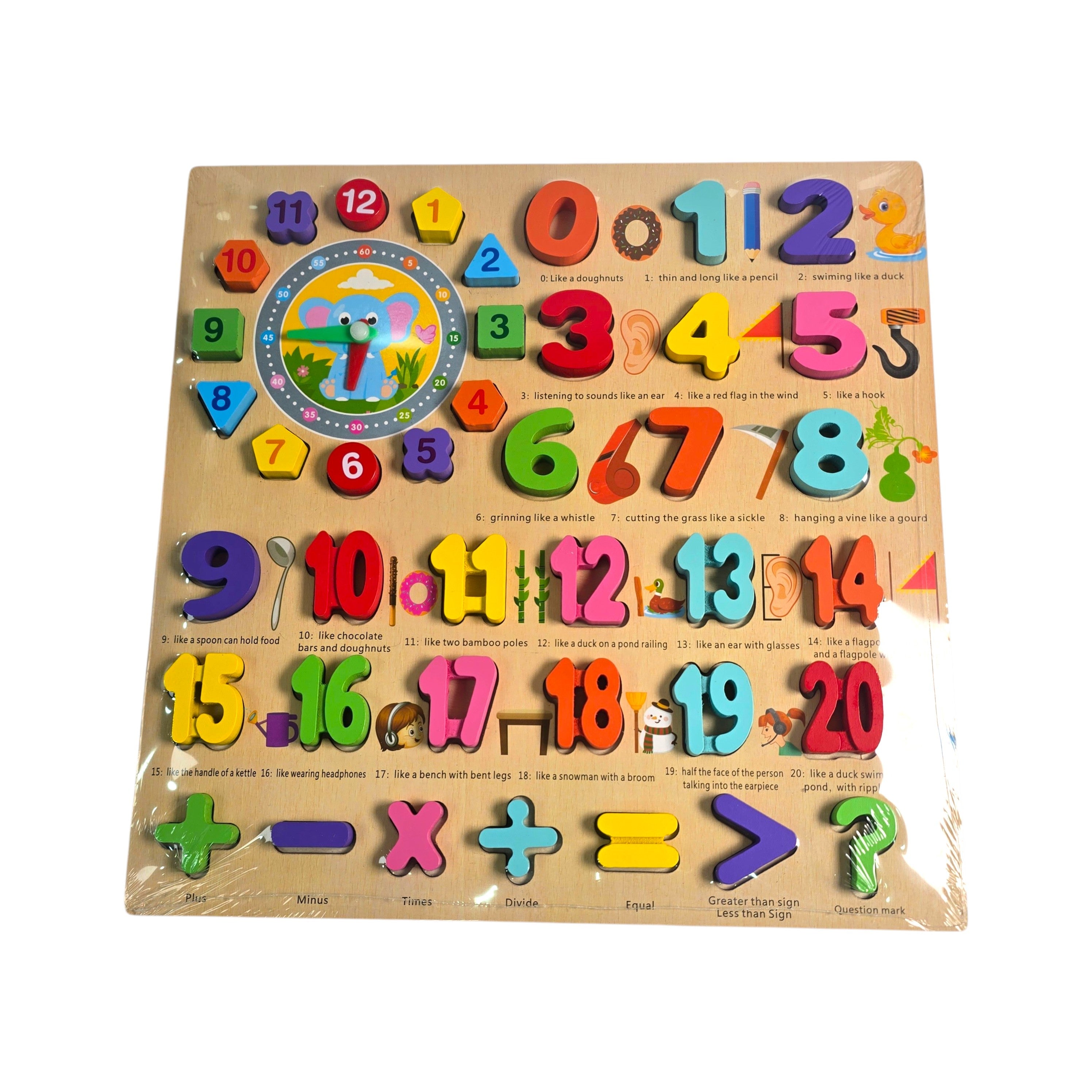 Wooden Learning Puzzle Boards Set
