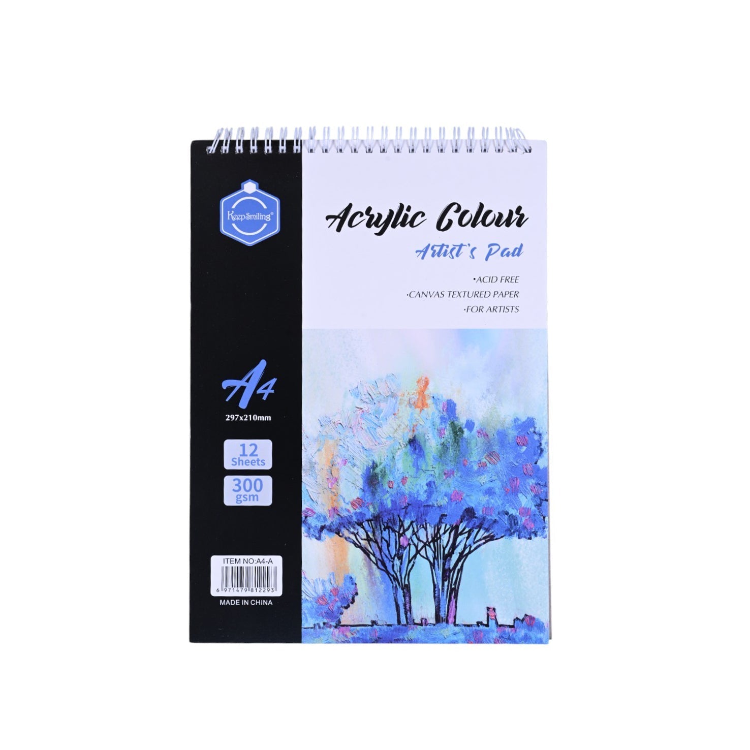 Acrylic Colour Pad 300g 12 sheets