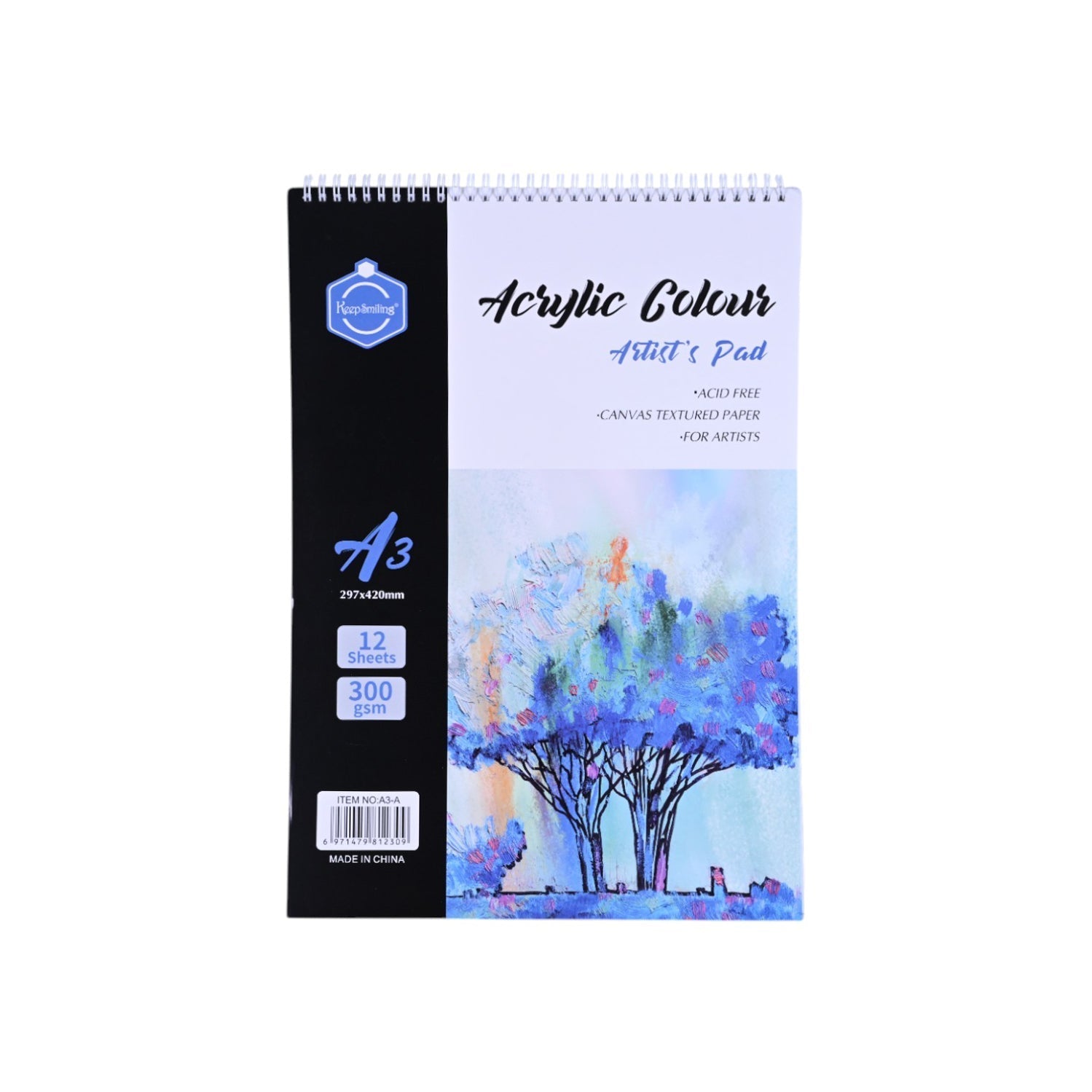 Acrylic Colour Pad 300g 12 sheets