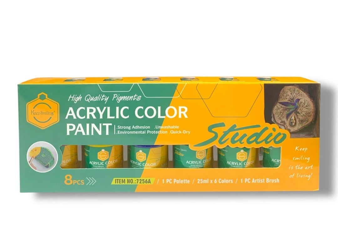 Acrylic Color Paint Set – 8 Pieces