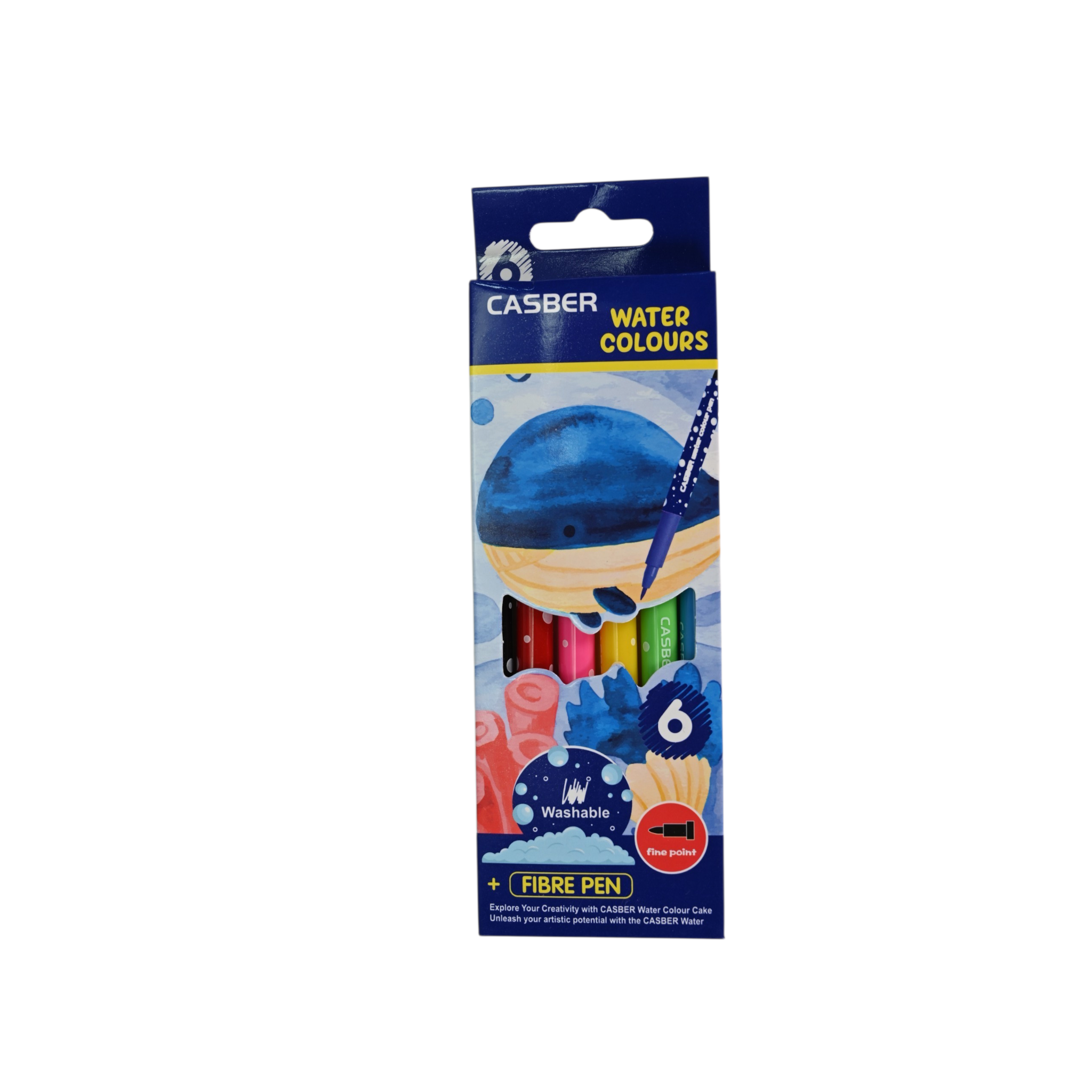 Casber Water Colours Set + Fibre Pen