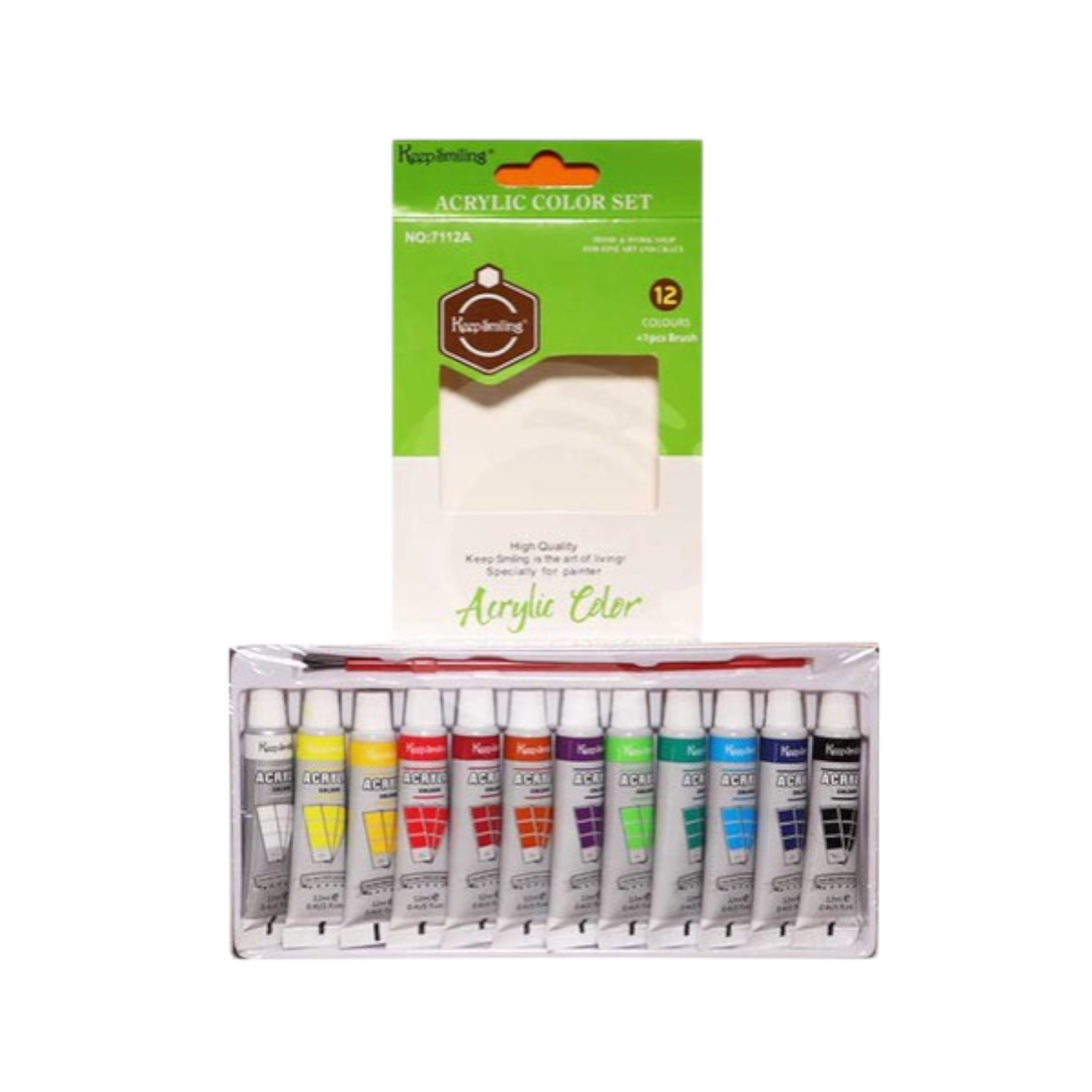 Keep Smiling Acrylic Color Set 12x12ml
