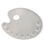 Oval Mixing Palette 9 Holes (28cm)